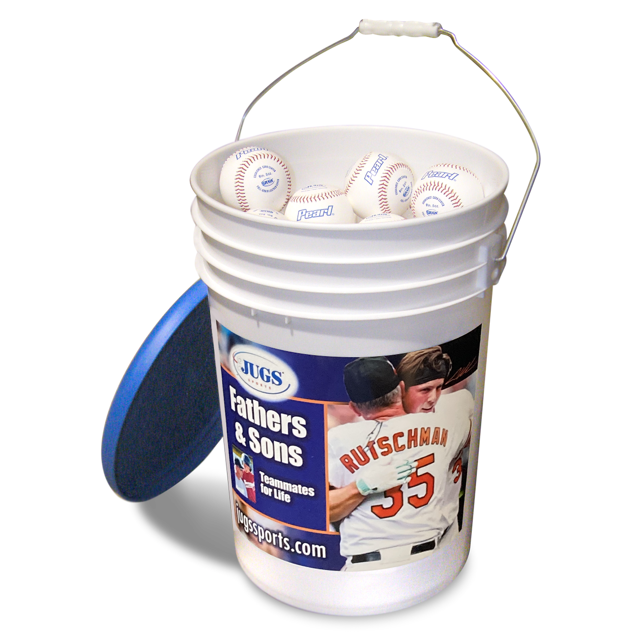 Balde de Pelotas de Baseball JUGS Pearl